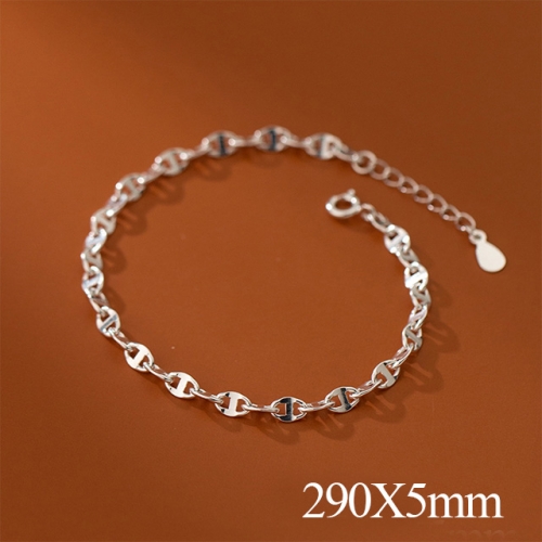 BC Wholesale S925 Sterling Silver Anklet Women'S Fashion Anklet Silver Jewelry Anklet NO.#925J5A4672