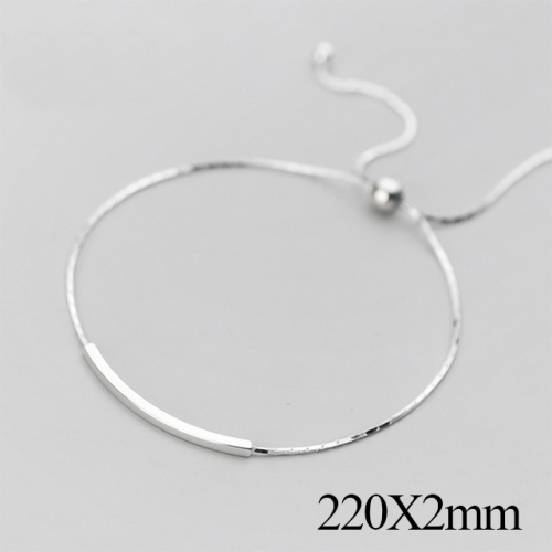 BC Wholesale S925 Sterling Silver Anklet Women'S Fashion Anklet Silver Jewelry Anklet NO.#925J5A4212