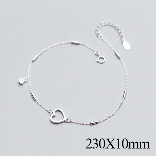 BC Wholesale S925 Sterling Silver Anklet Women'S Fashion Anklet Silver Jewelry Anklet NO.#925J5A2348