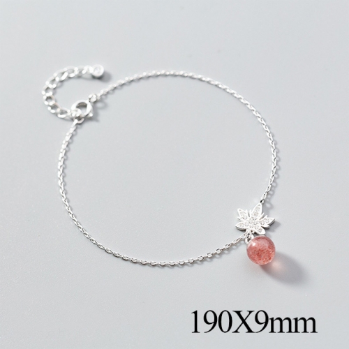 BC Wholesale S925 Sterling Silver Anklet Women'S Fashion Anklet Silver Jewelry Anklet NO.#925J5B2453