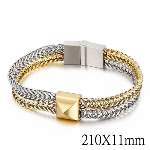 BC Wholesale Jewelry Stainless Steel 316L Bracelets NO.#SJ2BA147963