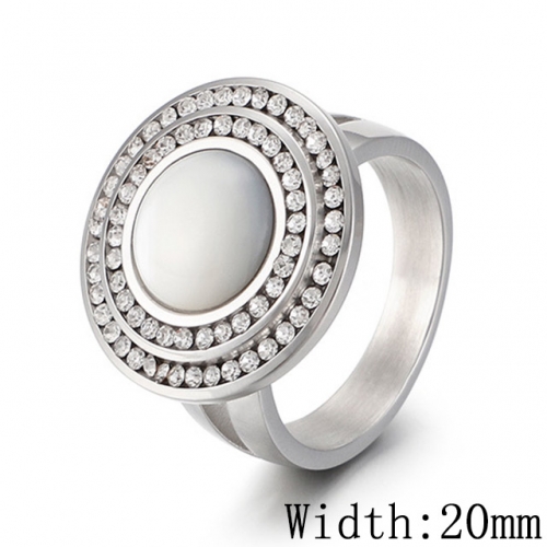 BC Wholesale Stainless Steel 316L Jewelry Pearl Or Shell Rings NO.#SJ53R45652