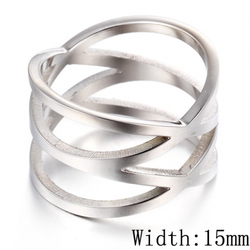 BC Wholesale Stainless Steel 316L Jewelry Hollow Rings NO.#SJ53R37224