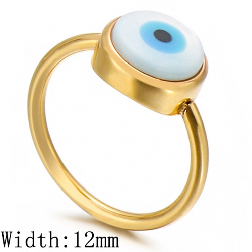 BC Wholesale Jewelry Stainless Steel 316L Evil Eye Rings NO.#SJ53R82953
