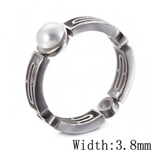 BC Wholesale Stainless Steel 316L Jewelry Pearl Or Shell Rings NO.#SJ53R82627