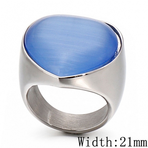 BC Wholesale Stainless Steel 316L Jewelry CZ Rings For Women NO.#SJ53RB51634