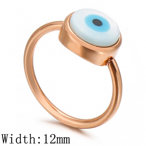 BC Wholesale Jewelry Stainless Steel 316L Evil Eye Rings NO.#SJ53R82952