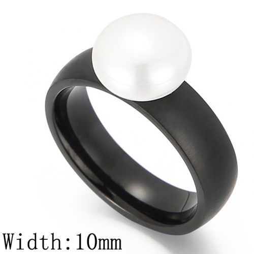 BC Wholesale Stainless Steel 316L Jewelry Pearl Or Shell Rings NO.#SJ53R46043