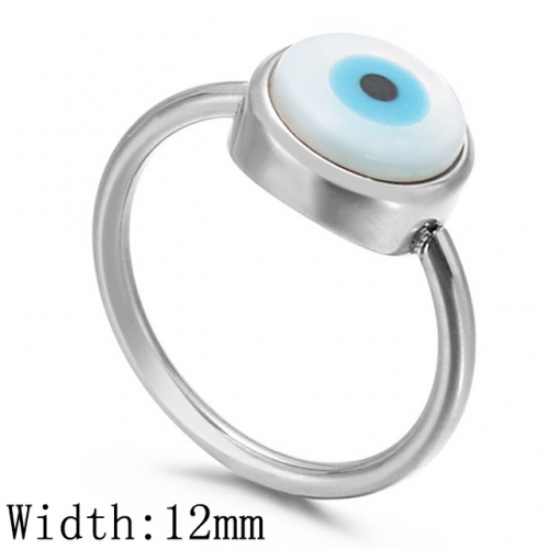 BC Wholesale Jewelry Stainless Steel 316L Evil Eye Rings NO.#SJ53R82954