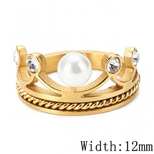 BC Wholesale Stainless Steel 316L Jewelry Pearl Or Shell Rings NO.#SJ53R54057