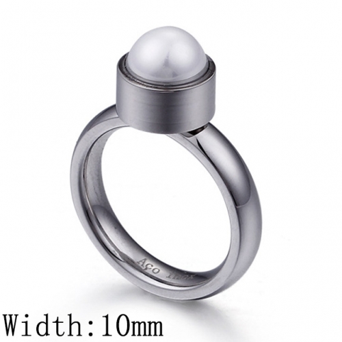 BC Wholesale Stainless Steel 316L Jewelry Pearl Or Shell Rings NO.#SJ53R45396