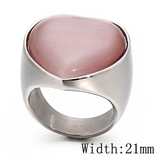 BC Wholesale Stainless Steel 316L Jewelry CZ Rings For Women NO.#SJ53RF51634