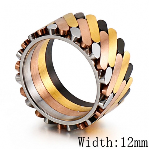 Wholesale Stainless Steel 316L Fashion Multi-Color Rings Sets NO.#SJ53R82895