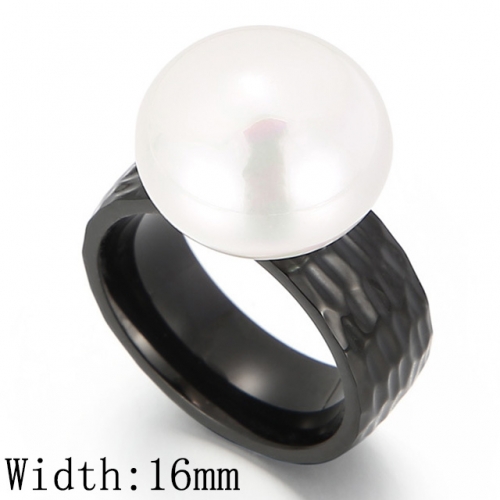 BC Wholesale Stainless Steel 316L Jewelry Pearl Or Shell Rings NO.#SJ53R46047
