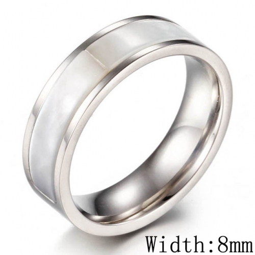 BC Wholesale Stainless Steel 316L Jewelry Pearl Or Shell Rings NO.#SJ53R34991