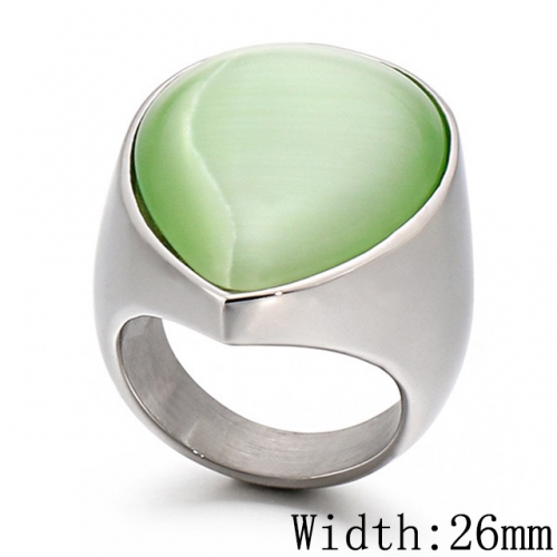 BC Wholesale Stainless Steel 316L Jewelry CZ Rings For Women NO.#SJ53R89015