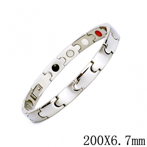 BC Wholesale Germanium Stone Bracelets Stainless Steel Bracelets For Women NO.#SJ51B439