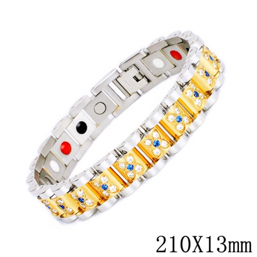 BC Wholesale Germanium Stone Bracelets Titanium Jewelry Bracelets For Men NO.#SJ51B008