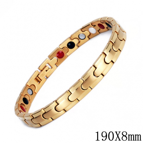 BC Wholesale Germanium Stone Bracelets Stainless Steel Bracelets For Women NO.#SJ51B124