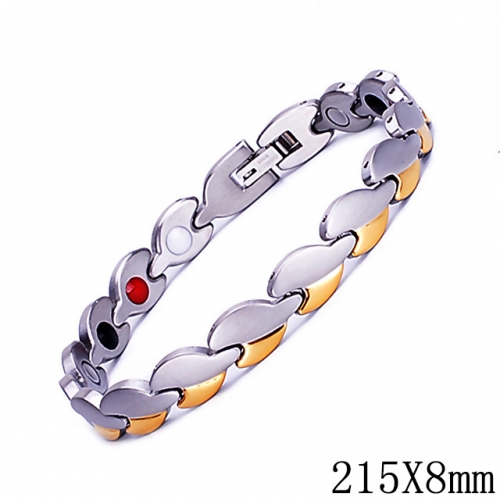 BC Wholesale Germanium Stone Bracelets Stainless Steel Bracelets For Women NO.#SJ51B241