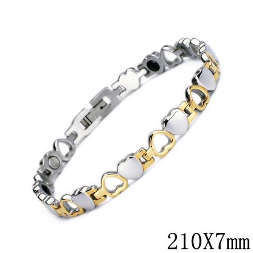 BC Wholesale Germanium Stone Bracelets Stainless Steel Bracelets For Women NO.#SJ51B141