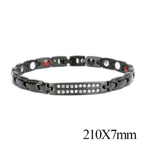 BC Wholesale Germanium Stone Bracelets Stainless Steel Bracelets For Women NO.#SJ51B167