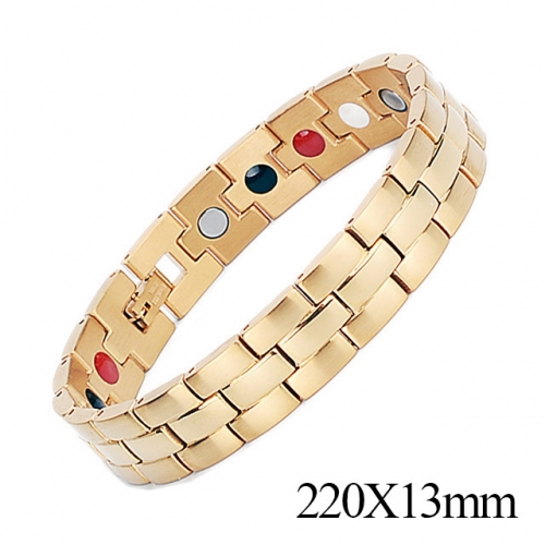 BC Wholesale Germanium Stone Bracelets Stainless Steel Bracelets For Men NO.#SJ51B330