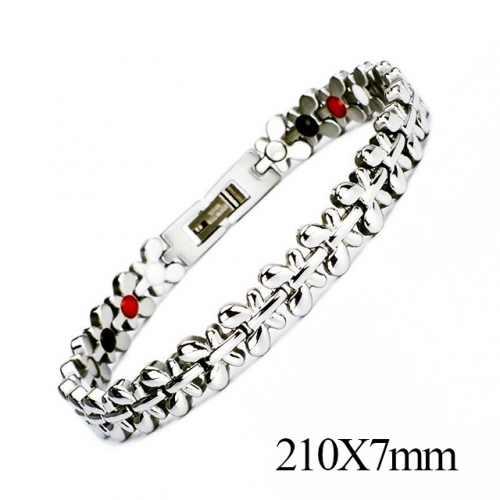 BC Wholesale Germanium Stone Bracelets Stainless Steel Bracelets For Women NO.#SJ51B278