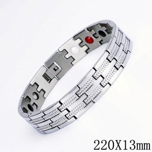 BC Wholesale Germanium Stone Bracelets Stainless Steel Bracelets For Men NO.#SJ51B295