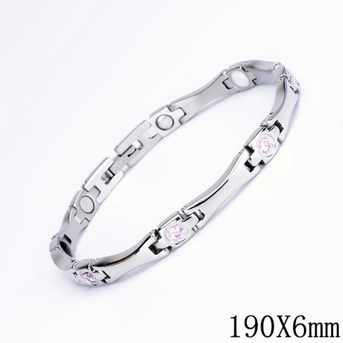 BC Wholesale Germanium Stone Bracelets Stainless Steel Bracelets For Women NO.#SJ51B391