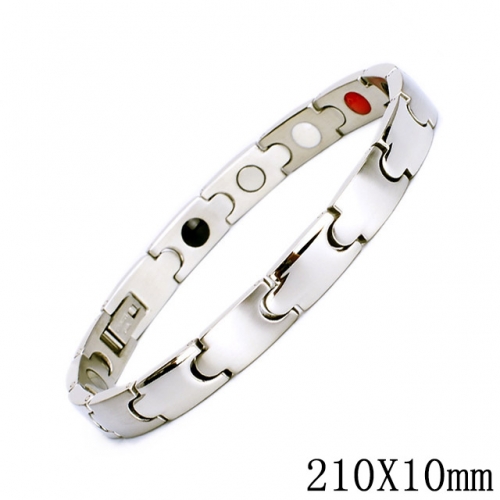 BC Wholesale Germanium Stone Bracelets Stainless Steel Bracelets For Women NO.#SJ51B092