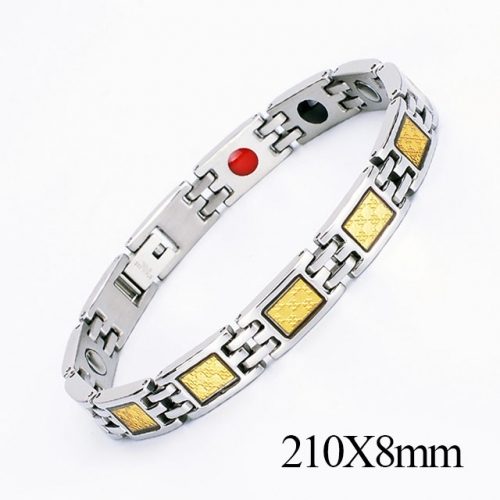 BC Wholesale Germanium Stone Bracelets Stainless Steel Bracelets For Women NO.#SJ51B250