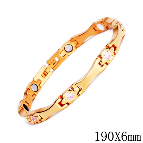 BC Wholesale Germanium Stone Bracelets Stainless Steel Bracelets For Women NO.#SJ51B393