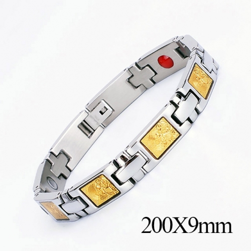 BC Wholesale Germanium Stone Bracelets Stainless Steel Bracelets For Women NO.#SJ51B338