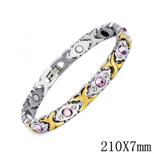 BC Wholesale Germanium Stone Bracelets Stainless Steel Bracelets For Women NO.#SJ51B088