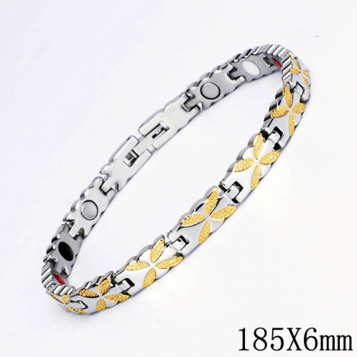 BC Wholesale Germanium Stone Bracelets Stainless Steel Bracelets For Women NO.#SJ51B048