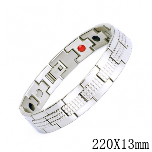 BC Wholesale Germanium Stone Bracelets Stainless Steel Bracelets For Men NO.#SJ51B209