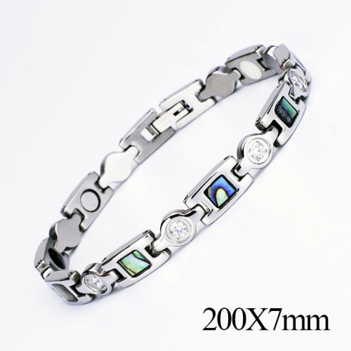 BC Wholesale Germanium Stone Bracelets Stainless Steel Bracelets For Women NO.#SJ51B351