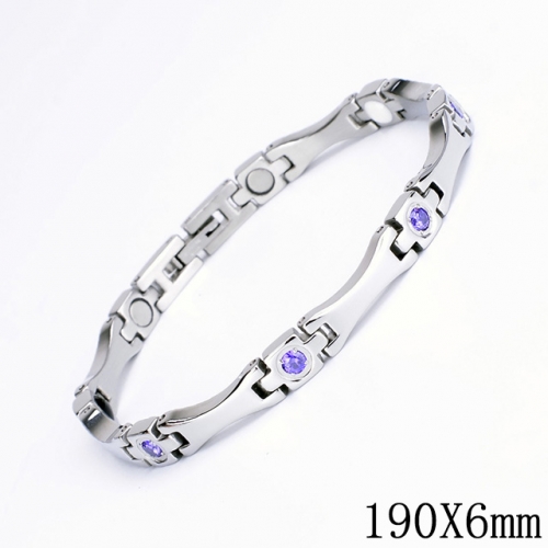 BC Wholesale Germanium Stone Bracelets Stainless Steel Bracelets For Women NO.#SJ51B395