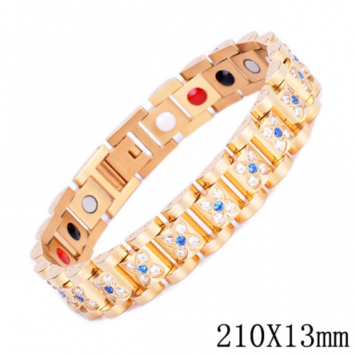 BC Wholesale Germanium Stone Bracelets Titanium Jewelry Bracelets For Men NO.#SJ51B009