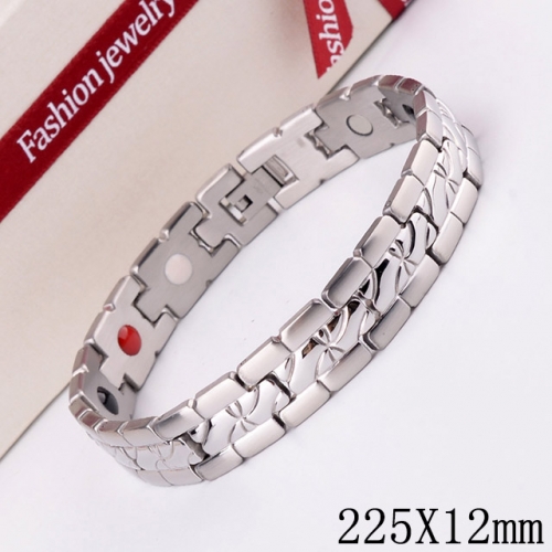 BC Wholesale Germanium Stone Bracelets Stainless Steel Bracelets For Men NO.#SJ51B343