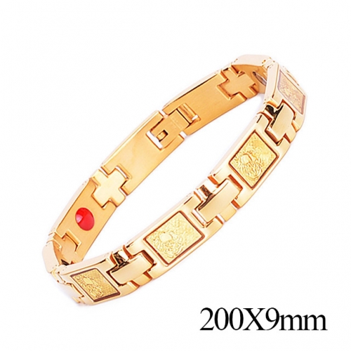 BC Wholesale Germanium Stone Bracelets Stainless Steel Bracelets For Women NO.#SJ51B339