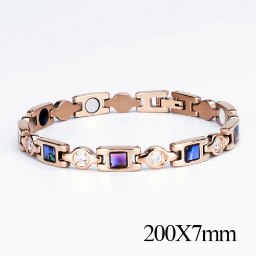 BC Wholesale Germanium Stone Bracelets Stainless Steel Bracelets For Women NO.#SJ51B353