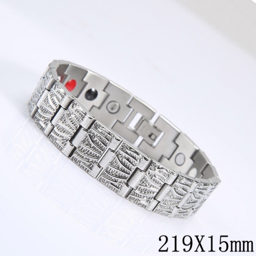 BC Wholesale Germanium Stone Bracelets Stainless Steel Bracelets For Men NO.#SJ51B357
