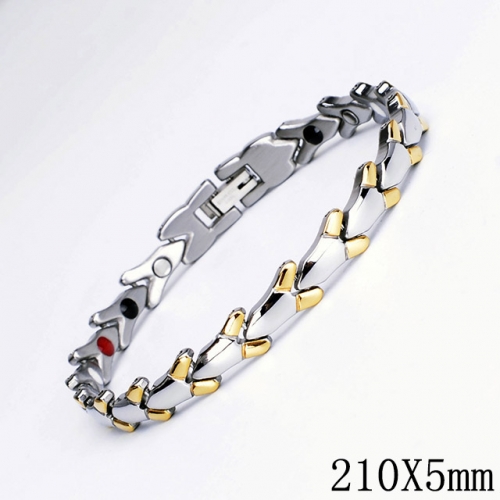 BC Wholesale Germanium Stone Bracelets Stainless Steel Bracelets For Women NO.#SJ51B406