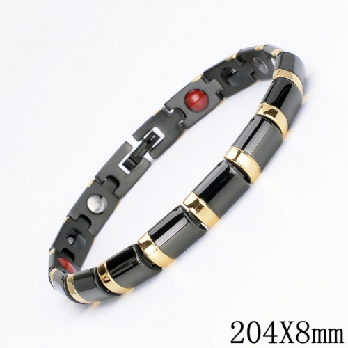 BC Wholesale Germanium Stone Bracelets Stainless Steel Bracelets For Women NO.#SJ51B198