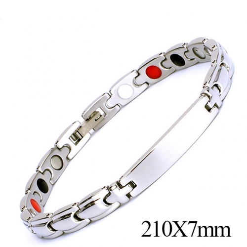 BC Wholesale Germanium Stone Bracelets Stainless Steel Bracelets For Women NO.#SJ51B165