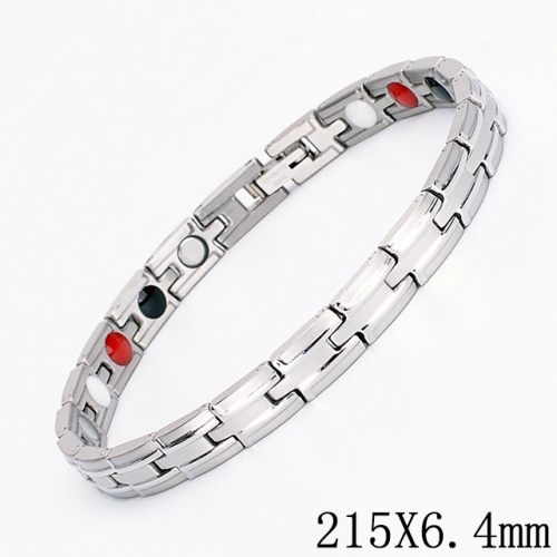 BC Wholesale Germanium Stone Bracelets Stainless Steel Bracelets For Women NO.#SJ51B413