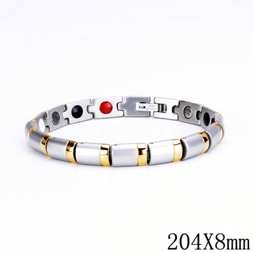 BC Wholesale Germanium Stone Bracelets Stainless Steel Bracelets For Women NO.#SJ51B197