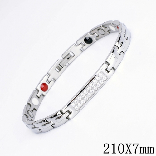 BC Wholesale Germanium Stone Bracelets Stainless Steel Bracelets For Women NO.#SJ51B222